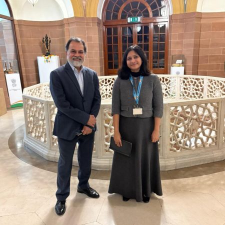 With Hamna Mariyam Khan, First Secretary (Economics), High Commission of India London