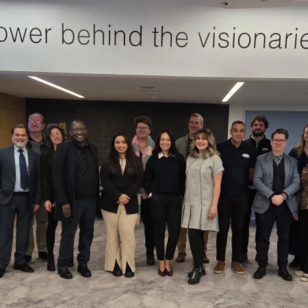 At HSBC Incubation Centre with businesses (Carbon Zero Urban System)
