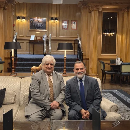 With Dr Mohan Kaul, President, India Partnership Forum