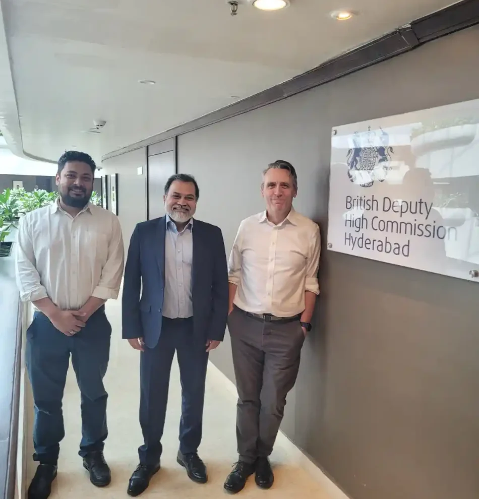 Wiith Deputy High Commissioner at British High Commission, Hyderabad