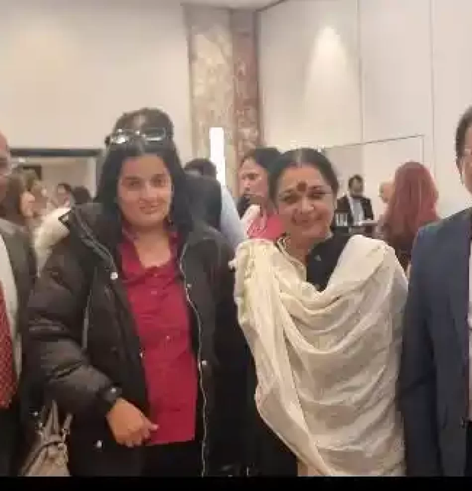 With Meera Kaushik OBE