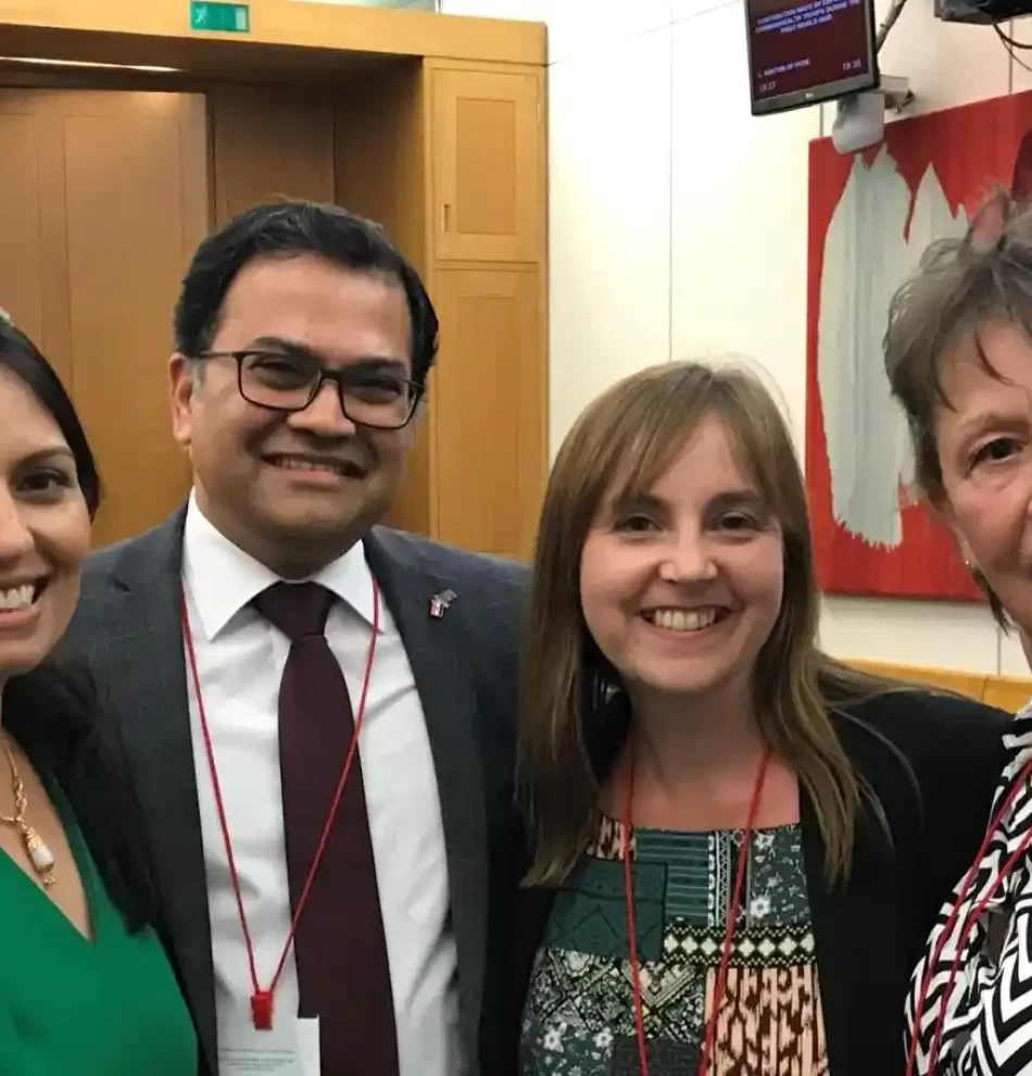 With Priti patel, former home secretary & Denise Rossiter, CEO, Essex Chamber of Commerce